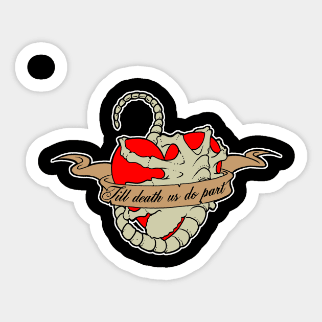 Facehugger love Sticker by yayzus